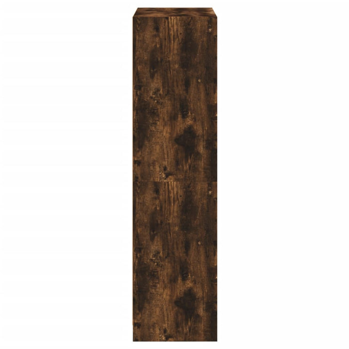 Credenza con Ante Rovere Fumo 68x37x142 cm Legno Multistrato 3295861