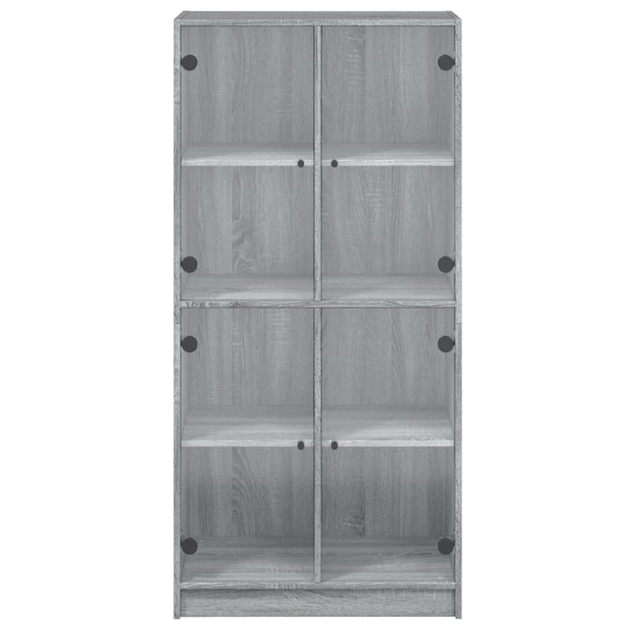 Credenza con Ante Grigio Sonoma 68x37x142 cm Legno Multistrato 3295862