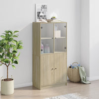 Credenza con Ante Rovere Sonoma 68x37x142 cm Legno Multistrato 3295866