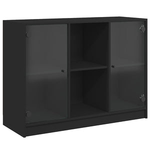 Credenza Nero 102x37x75,5 cm in Legno Multistrato 3295872