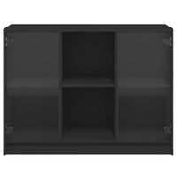 Credenza Nero 102x37x75,5 cm in Legno Multistrato 3295872