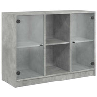 Credenza Grigio Cemento 102x37x75,5 cm in Legno Multistrato 3295874