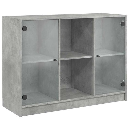 Credenza Grigio Cemento 102x37x75,5 cm in Legno Multistrato 3295874