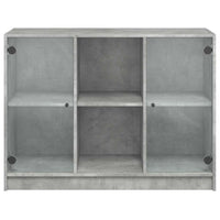 Credenza Grigio Cemento 102x37x75,5 cm in Legno Multistrato 3295874