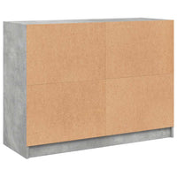 Credenza Grigio Cemento 102x37x75,5 cm in Legno Multistrato 3295874