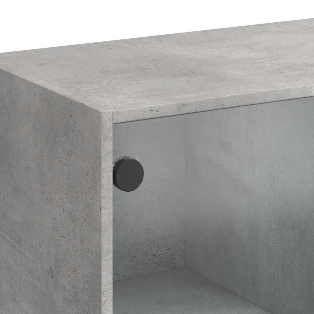 Credenza Grigio Cemento 102x37x75,5 cm in Legno Multistrato 3295874