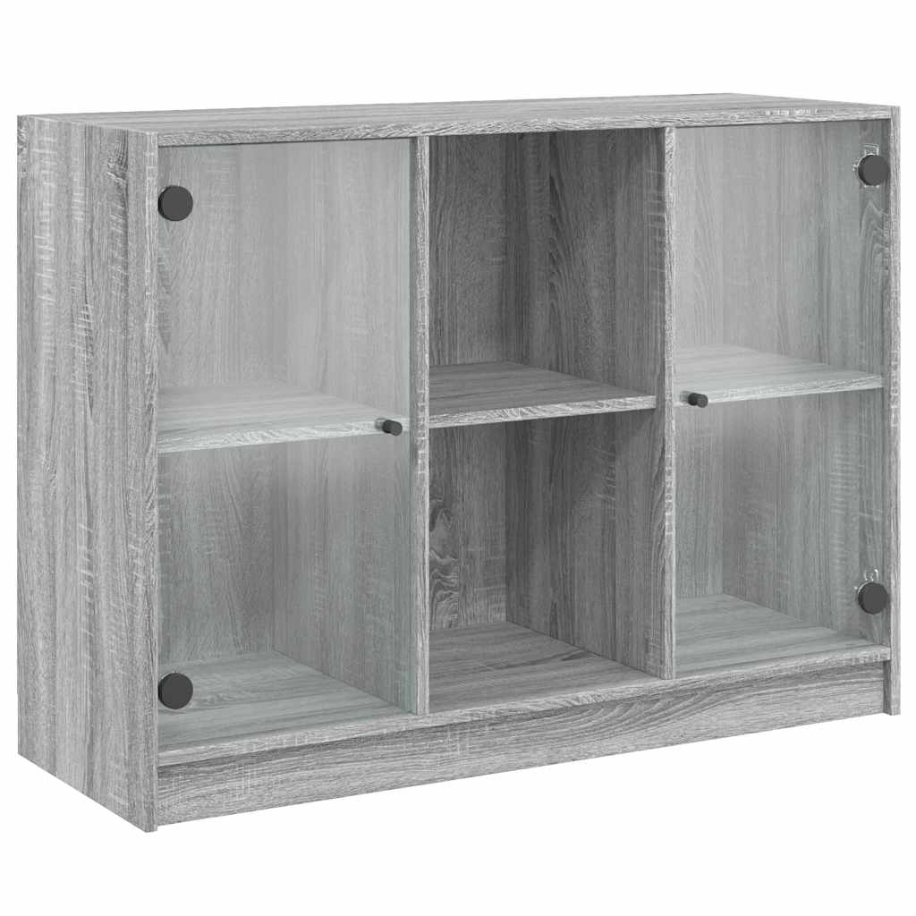 Credenza Grigio Sonoma 102x37x75,5 cm in Legno Multistrato 3295876
