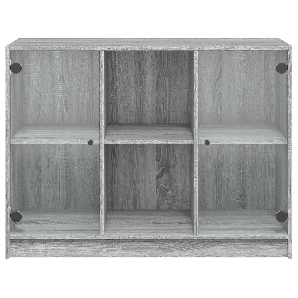 Credenza Grigio Sonoma 102x37x75,5 cm in Legno Multistrato 3295876