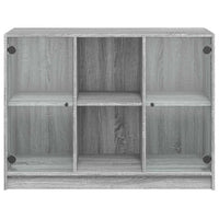 Credenza Grigio Sonoma 102x37x75,5 cm in Legno Multistrato 3295876