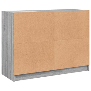 Credenza Grigio Sonoma 102x37x75,5 cm in Legno Multistrato 3295876