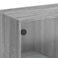 Credenza Grigio Sonoma 102x37x75,5 cm in Legno Multistrato 3295876