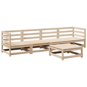 Set Divani da Giardino 5 pz in Legno Massello di Pino 3299279
