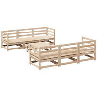 Set Divani da Giardino 7 pz in Legno Massello di Pino 3299297