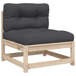 Set Divani da Giardino 8 pz con Cuscini Legno Massello di Pino