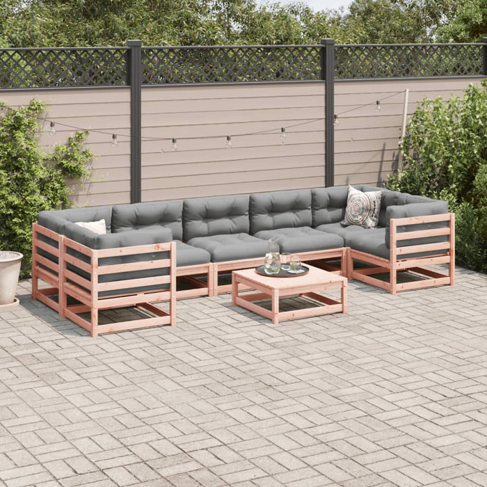 Set Divani da Giardino 8 pz con Cuscini Massello Abete Douglas 3299337