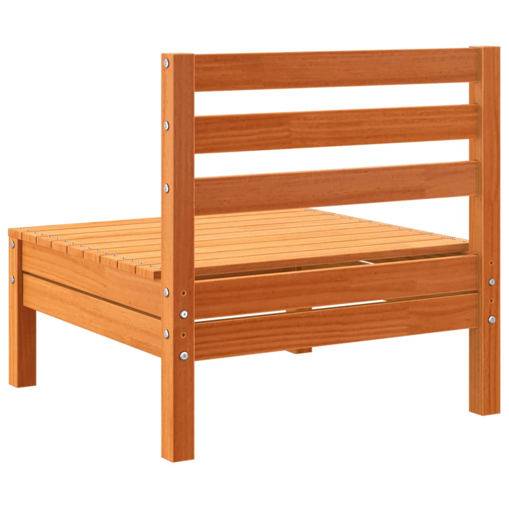 Set Divani Giardino 8 pz con Cuscini Marrone Cera Massello Pino 3299350