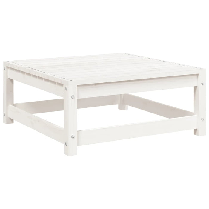 Set Divani da Giardino 9 pz Bianco in Legno Massello di Pino 3299354
