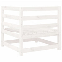 Set Divani da Giardino 9 pz Bianco in Legno Massello di Pino 3299354