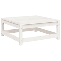 Set Divani da Giardino 9 pz Bianco in Legno Massello di Pino 3299354