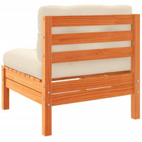 Set Divani Giardino 5pz con Cuscini Marrone Cera Massello Pino 3299438