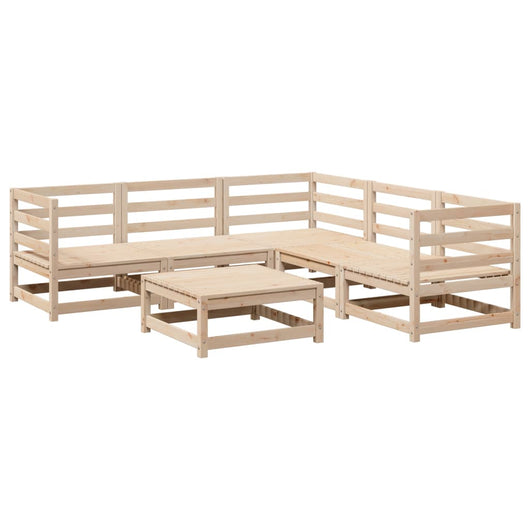 Set Divani da Giardino 6 pz in Legno Massello di Pinocod mxl 116856