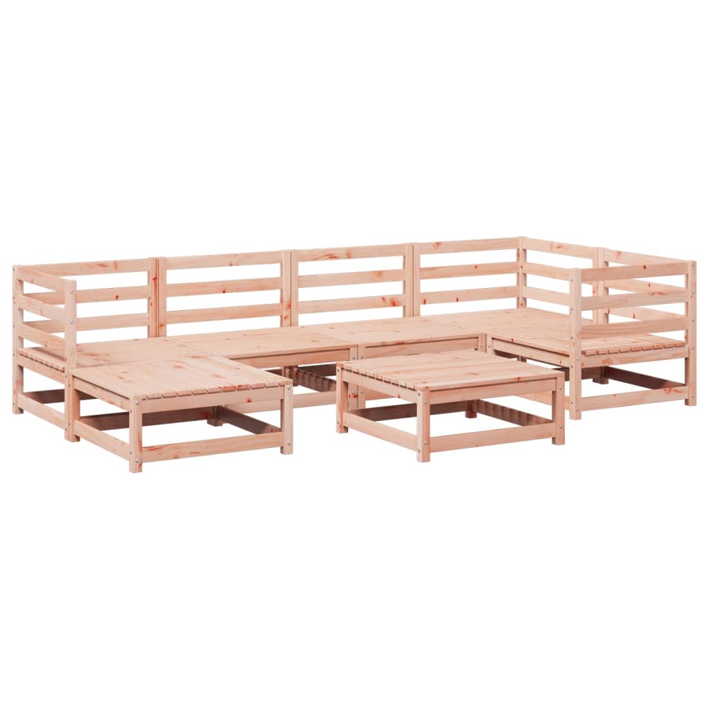 Set Divani da Giardino 7 pz in Legno Massello Abete Douglas 3299532