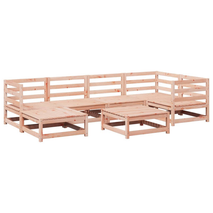 Set Divani da Giardino 7 pz in Legno Massello Abete Douglas 3299532