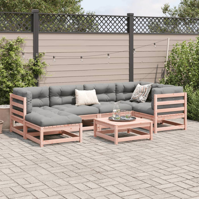 Set Divani da Giardino 7 pz in Legno Massello Abete Douglas 3299532