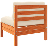 Set Divani Giardino 10pz con Cuscini Marrone Cera Massello Pino 3299600