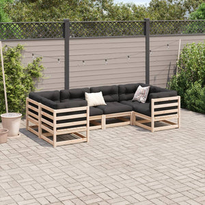 Set Divani da Giardino 6 pz in Legno Massello di Pino 3299603