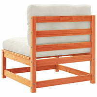 Set Divani Giardino 10pz con Cuscini Marrone Cera Massello Pino 3299641