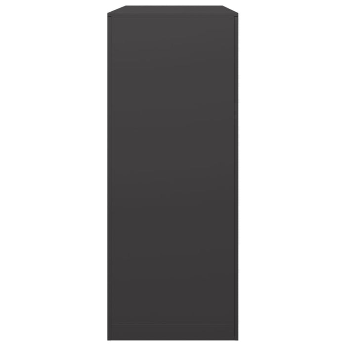 Rastrelliera per Legna da Ardere-Portalegna Nera 100x40x100 cm in Acciaio