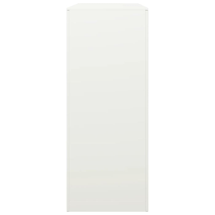 Rastrelliera per Legna da Ardere-Portalegna Bianca 100x40x100cm in Acciaio