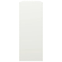 Portalegna 100 x 40 x 100 cm in acciaio bianco 02_0043685