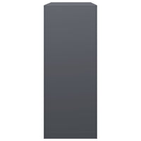 Rastrelliera per Legna da Ardere-Portalegna Antracite 100x40x100cm Acciaio