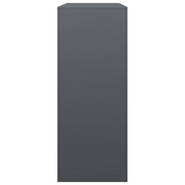 vidaXL Rastrelliera per Legna da Ardere Antracite 100x40x100cm Acciaio