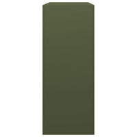 vidaXL Rastrelliera per Legna da Ardere Verde 100x40x100 cm in Acciaio