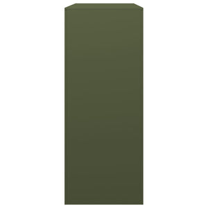 Portalegna 100 x 40 x 100 cm in acciaio verde 02_0043687