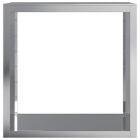 Portalegna 100 x 40 x 100 cm in acciaio zincato grigio 02_0043689