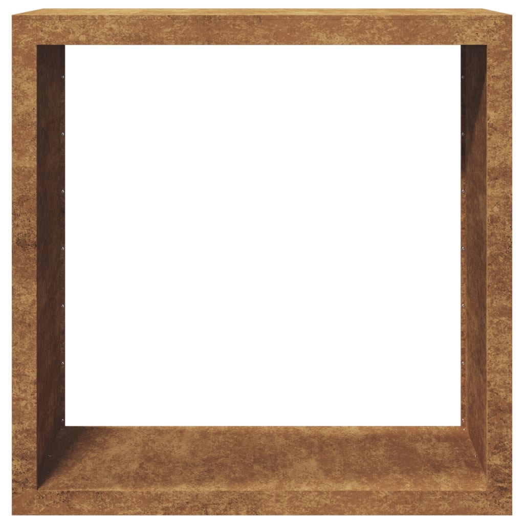 Rack per Legna da Ardere 100x40x100 cm in Acciaio Corten 850974