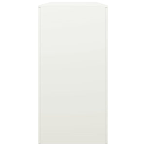 Rastrelliera per Legna da Ardere-Portalegna Bianca 100x40x80 cm in Acciaio