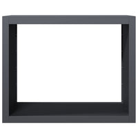 Rastrelliera per Legna da Ardere Antracite 100x40x80 cm Acciaio 850977