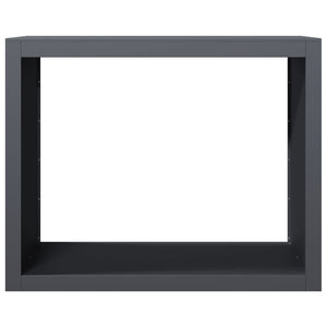 Rastrelliera per Legna da Ardere Antracite 100x40x80 cm Acciaio 850977