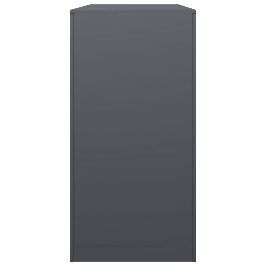 Rastrelliera per Legna da Ardere Antracite 100x40x80 cm Acciaio 850977