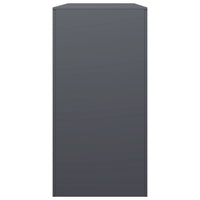 Rastrelliera per Legna da Ardere Antracite 100x40x80 cm Acciaio 850977