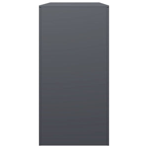 Rastrelliera per Legna da Ardere Antracite 100x40x80 cm Acciaio 850977