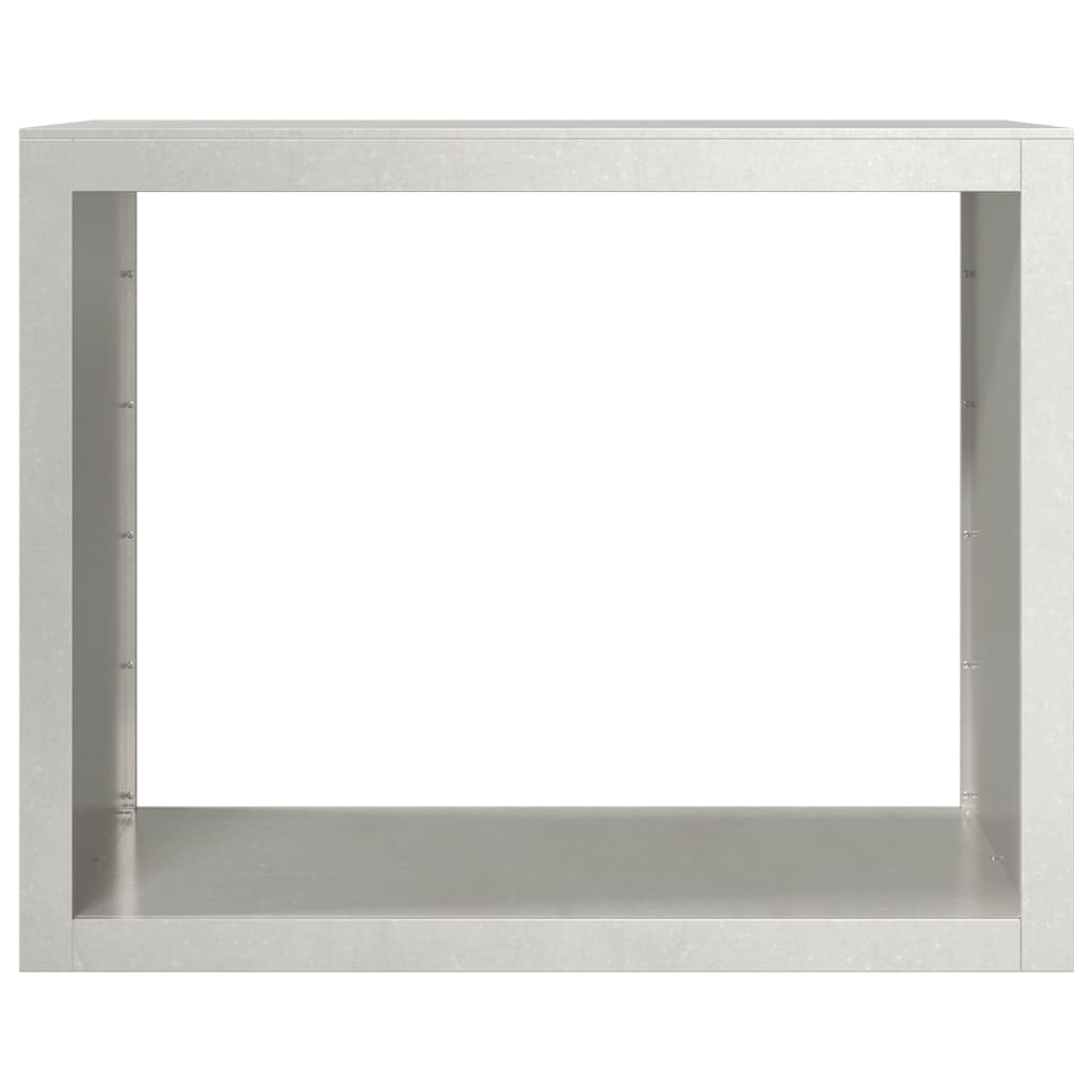 Portalegna 100 x 40 x 80 cm in acciaio inox marrone 02_0043704