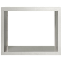 Portalegna 100 x 40 x 80 cm in acciaio inox marrone 02_0043704