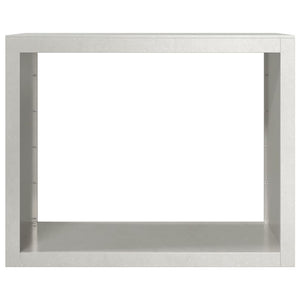 Portalegna 100 x 40 x 80 cm in acciaio inox marrone 02_0043704