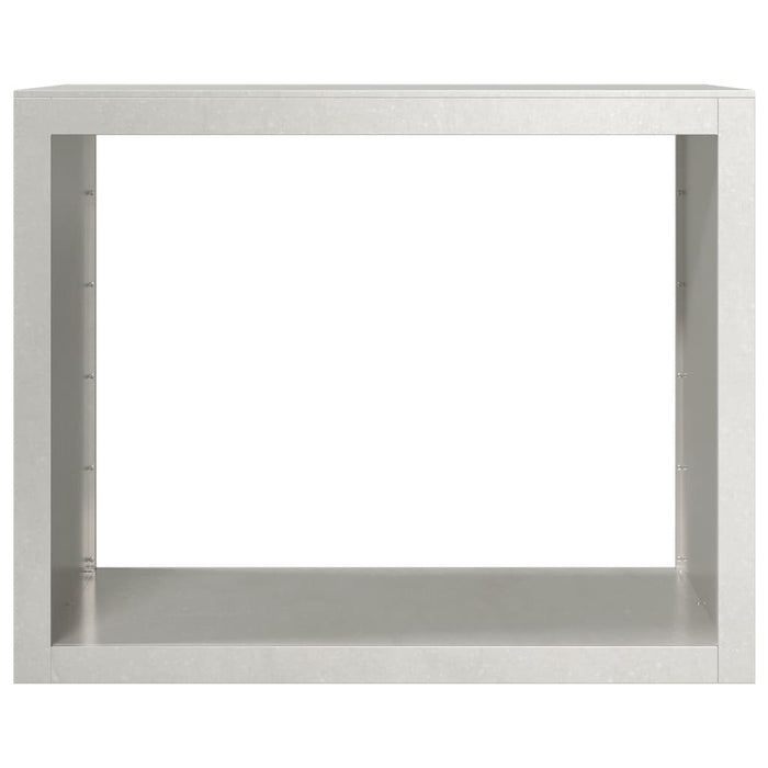 Portalegna 100 x 40 x 80 cm in acciaio inox marrone 02_0043704